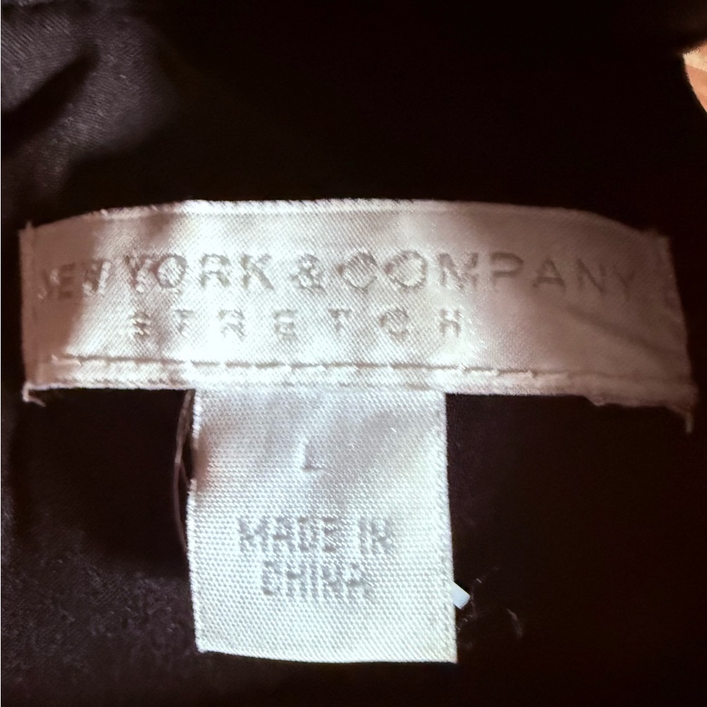 New York & Company Black Wide-Leg Jumpsuit - Picture 5 of 8